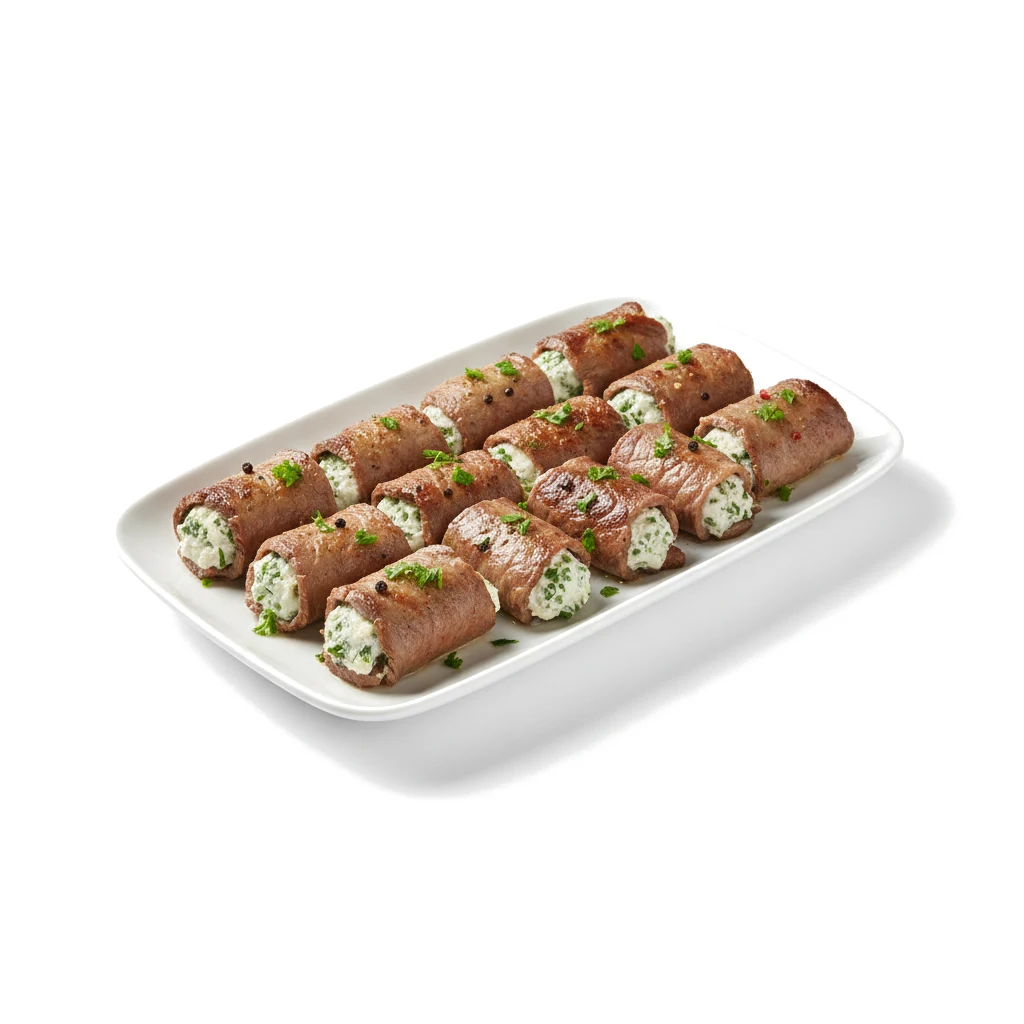 Готовые мясные рулетики