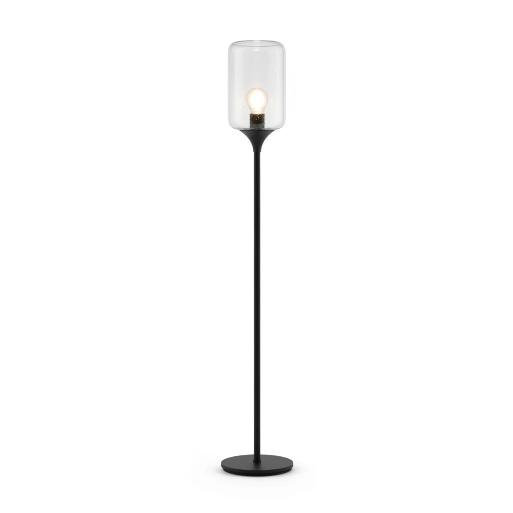 Настольная лампа с металлическим каркасом